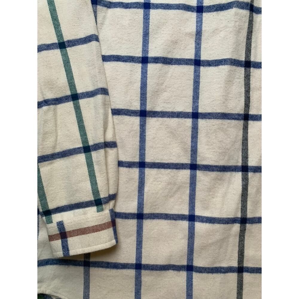 Tom Tailor Thick Flannel Warm100% Cotton Plaid Button Down Overshirt Mens XL - Picture 6 of 6